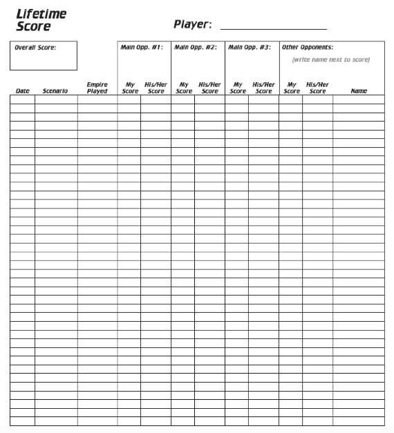 Talon Tuesday Issue #15: Lifetime Score | Inside GMT blog